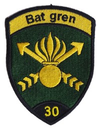 Bild von Bat Gren 30 schwarz  Badge ohne Klett